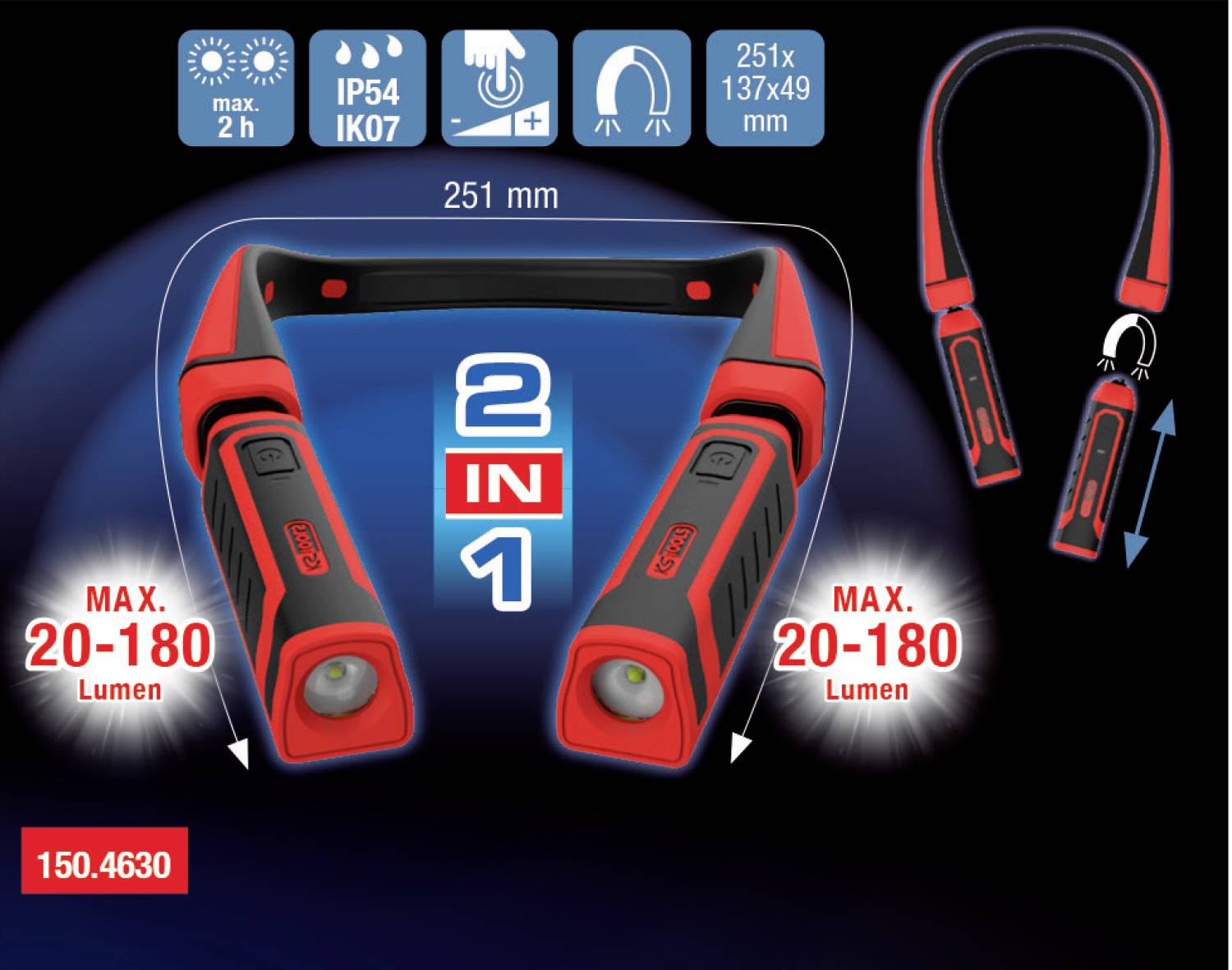 KS Tools 150.4630 Nackenleuchte