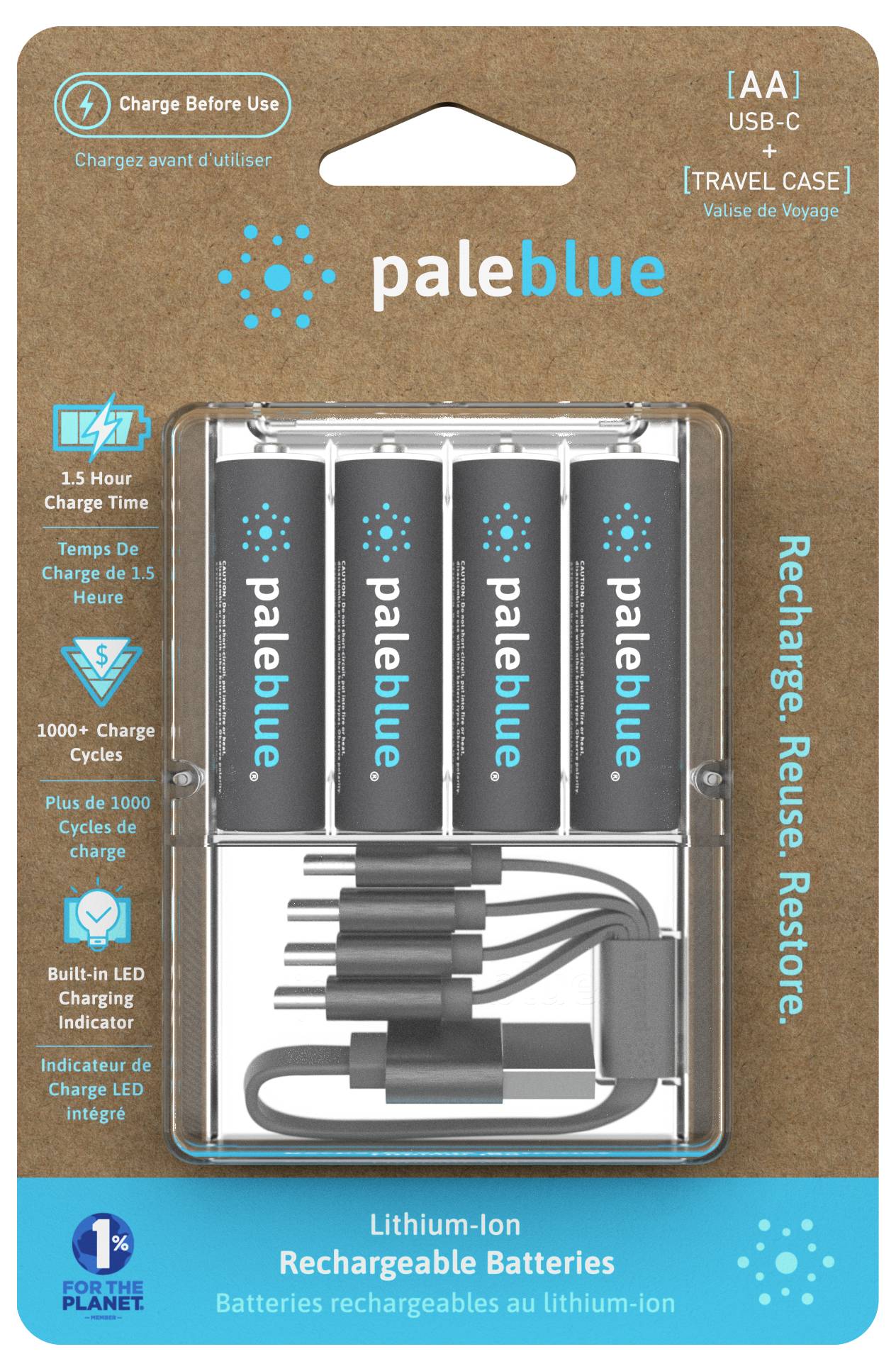 Paleblue Mignon (AA)-Akku Li-Ion 1700 1.5 V 4 St.