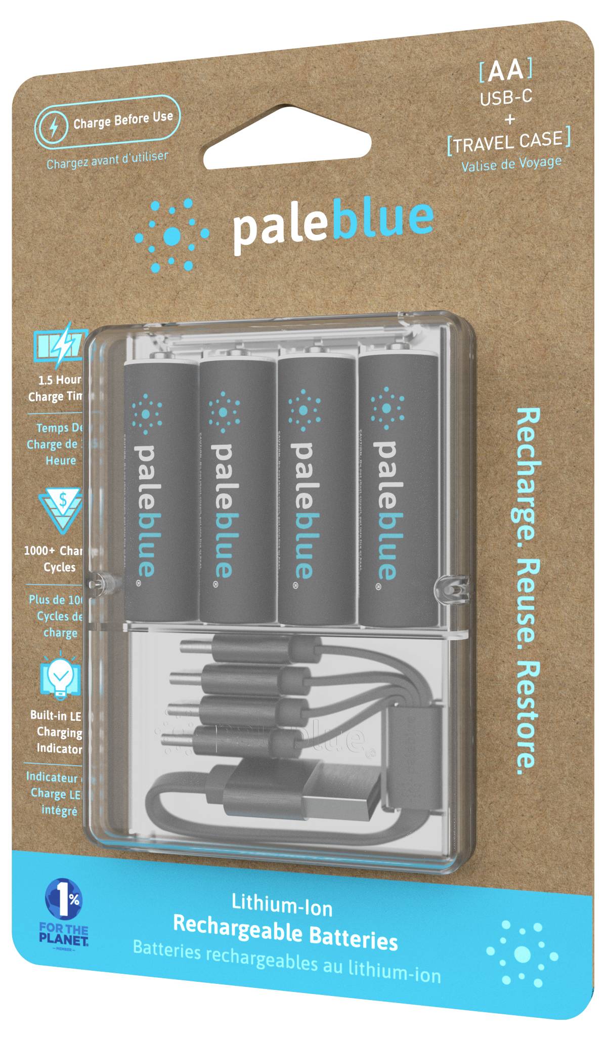 Paleblue Mignon (AA)-Akku Li-Ion 1700 1.5 V 4 St.