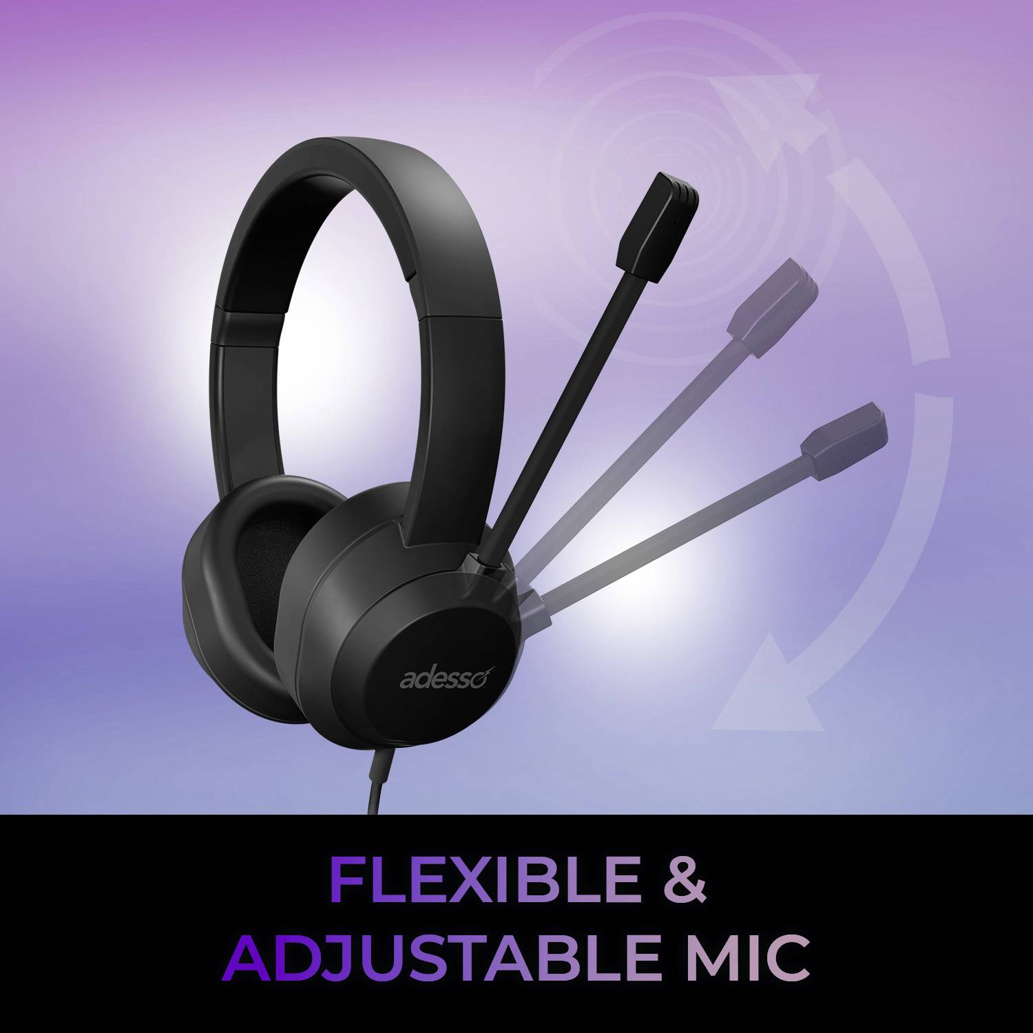 Adesso Xtream P7 AI Copilot Headset On Ear Headset kabelgebunden Stereo schwarz-meliert Headset Computer