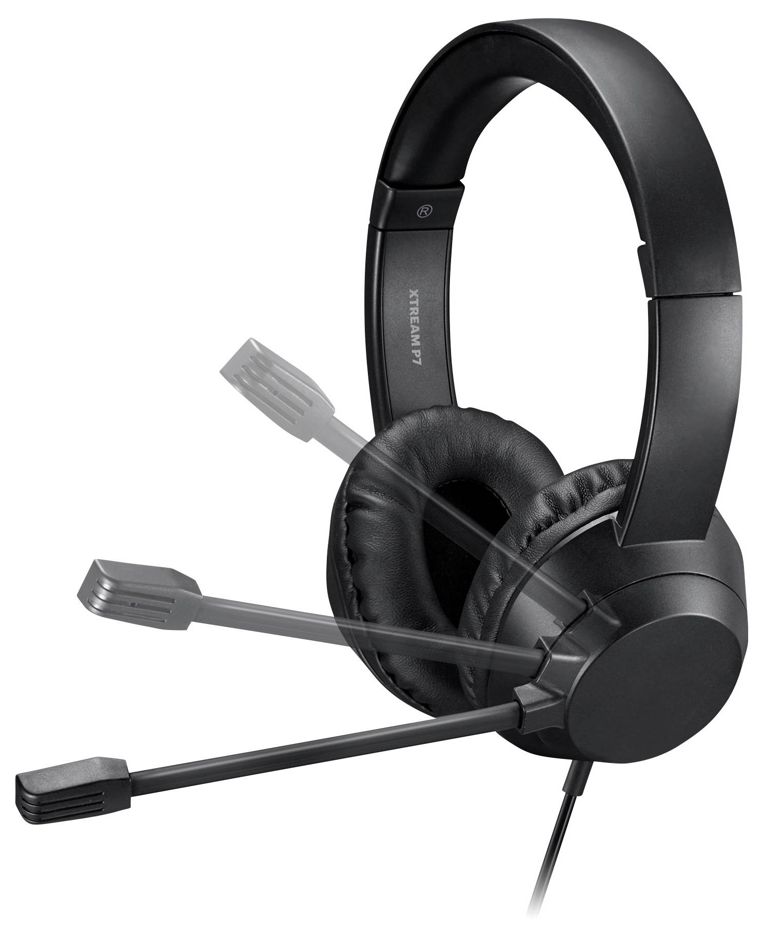 Adesso Xtream P7 AI Copilot Headset On Ear Headset kabelgebunden Stereo schwarz-meliert Headset Computer