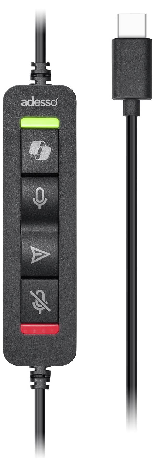 Adesso Xtream P7 AI Copilot Headset On Ear Headset kabelgebunden Stereo schwarz-meliert Headset Computer