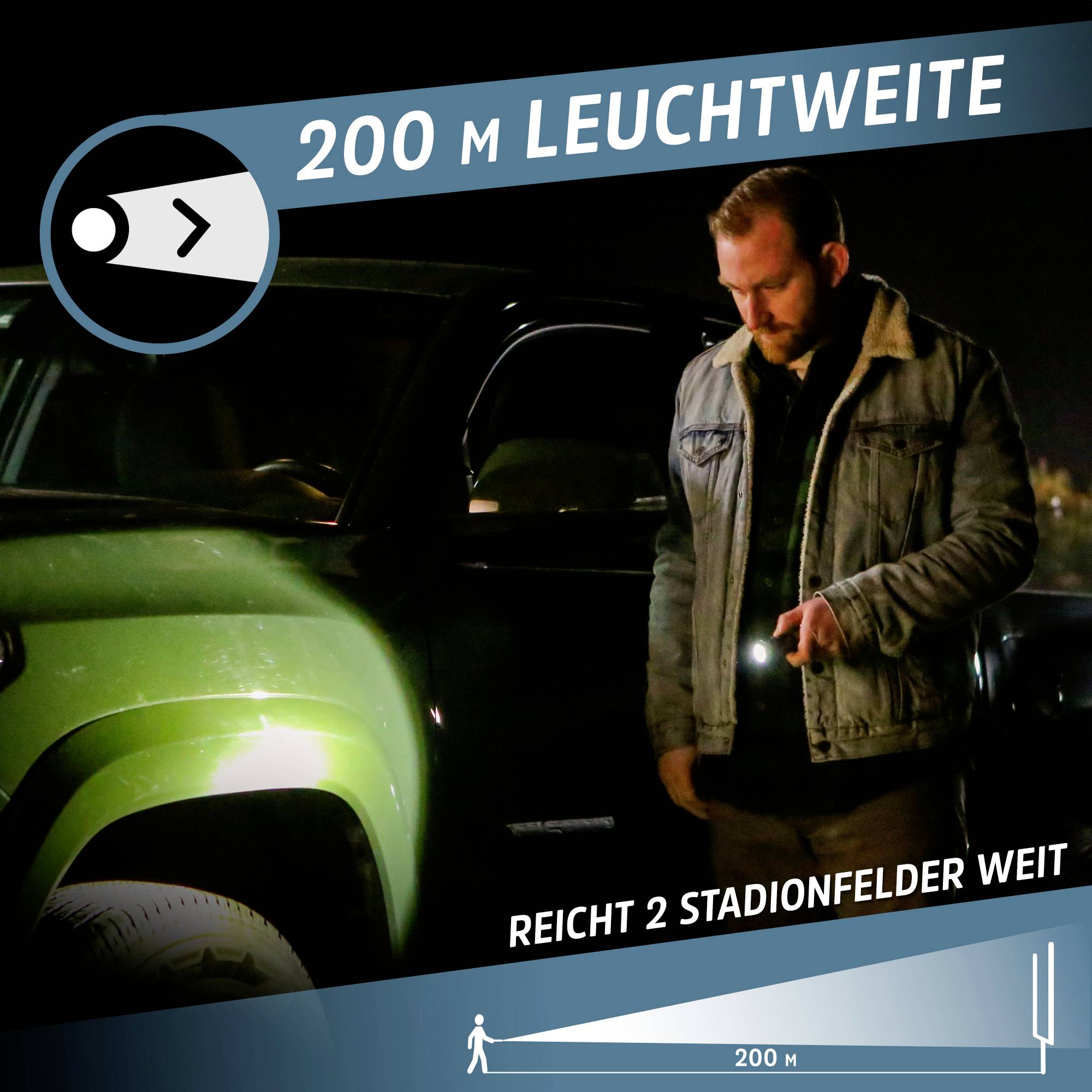 Energizer Auto Metal Light LED Taschenlampe akkubetrieben 500 lm