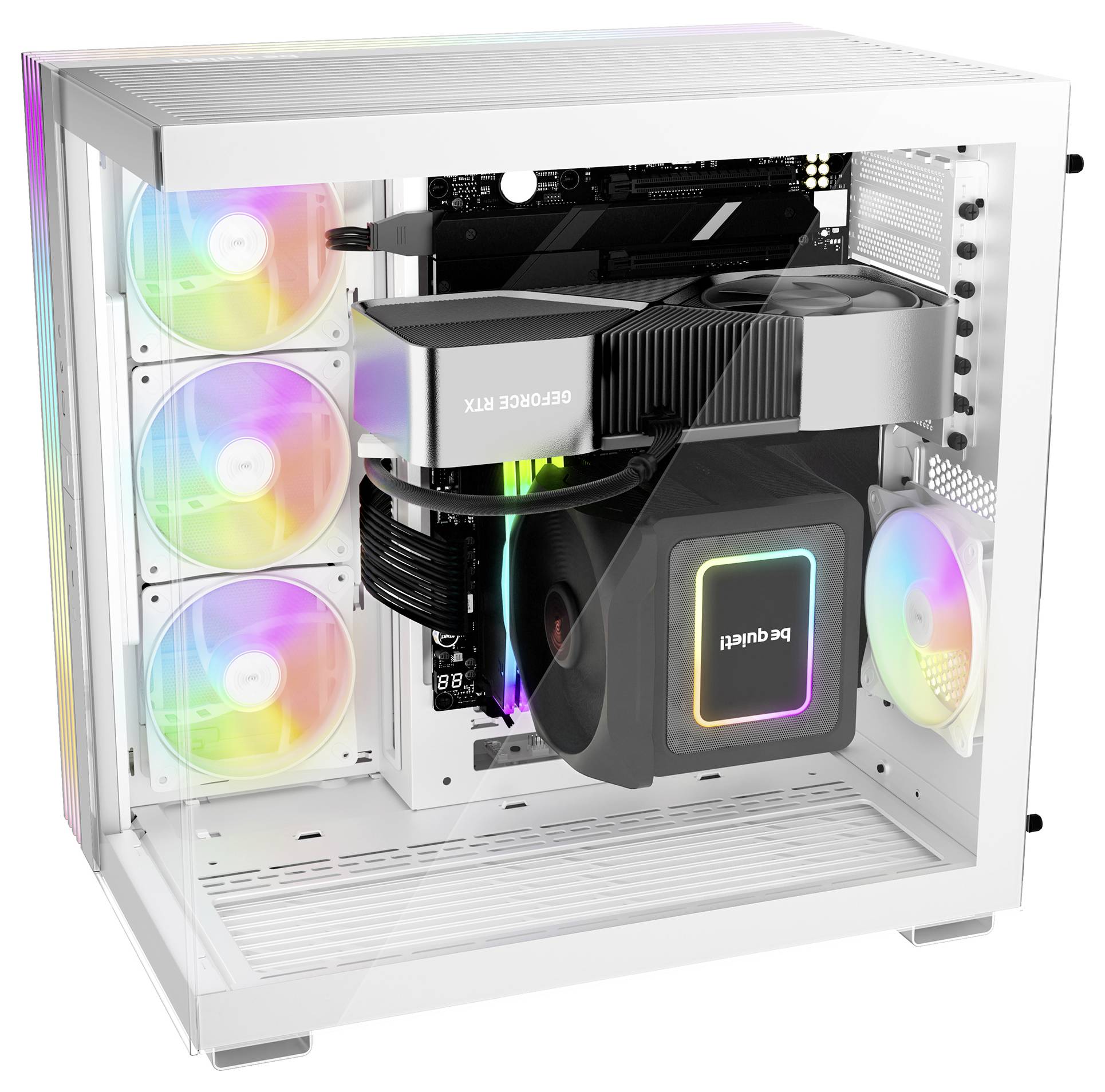 BeQuiet LIGHT BASE 600 DX White Midi-Tower PC-Gehäuse Weiß