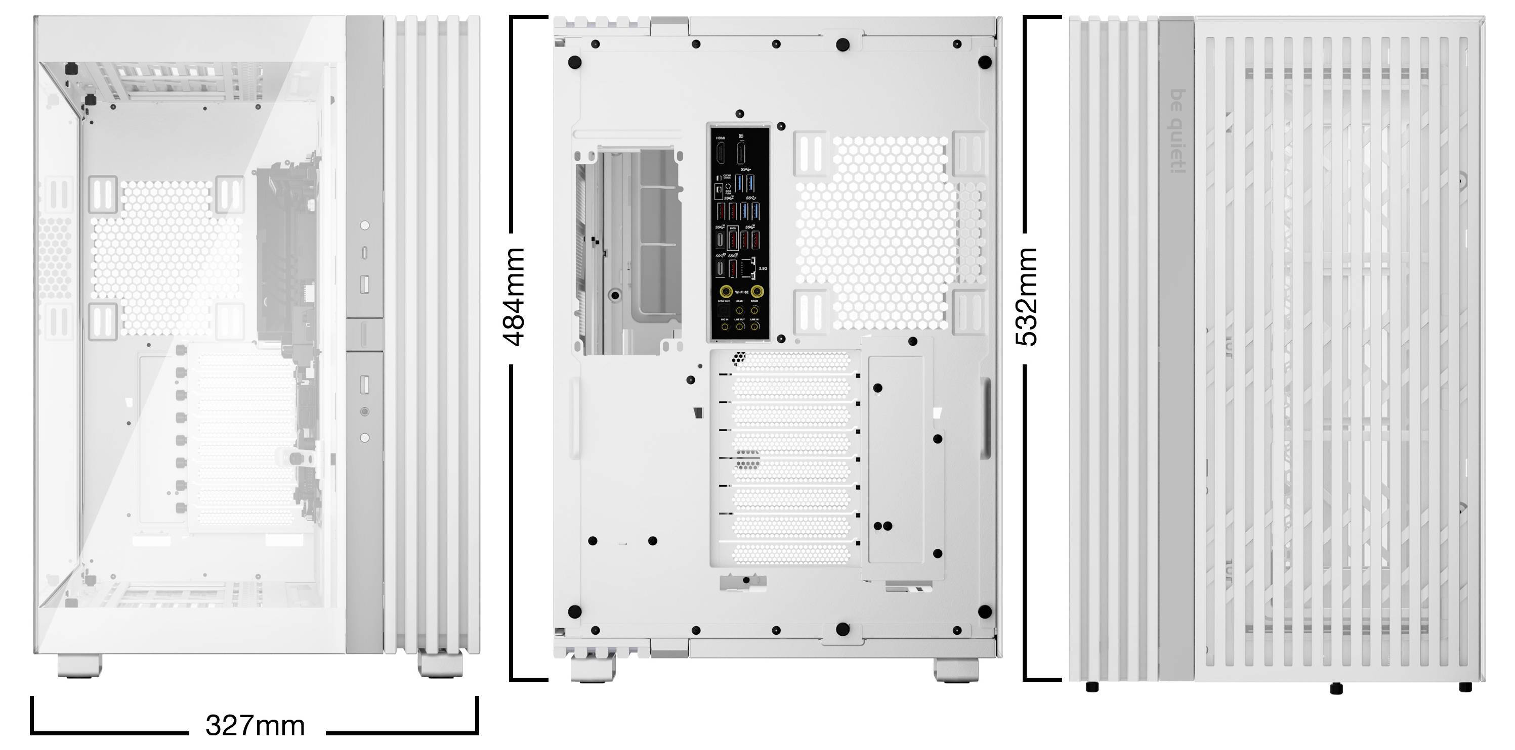 BeQuiet LIGHT BASE 900 DX White Full Tower PC-Gehäuse Weiß