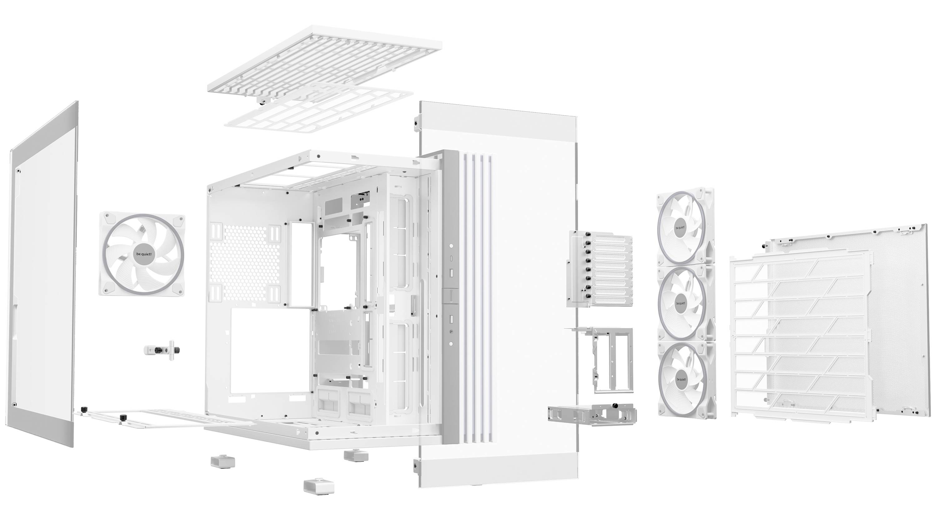 BeQuiet LIGHT BASE 900 DX White Full Tower PC-Gehäuse Weiß