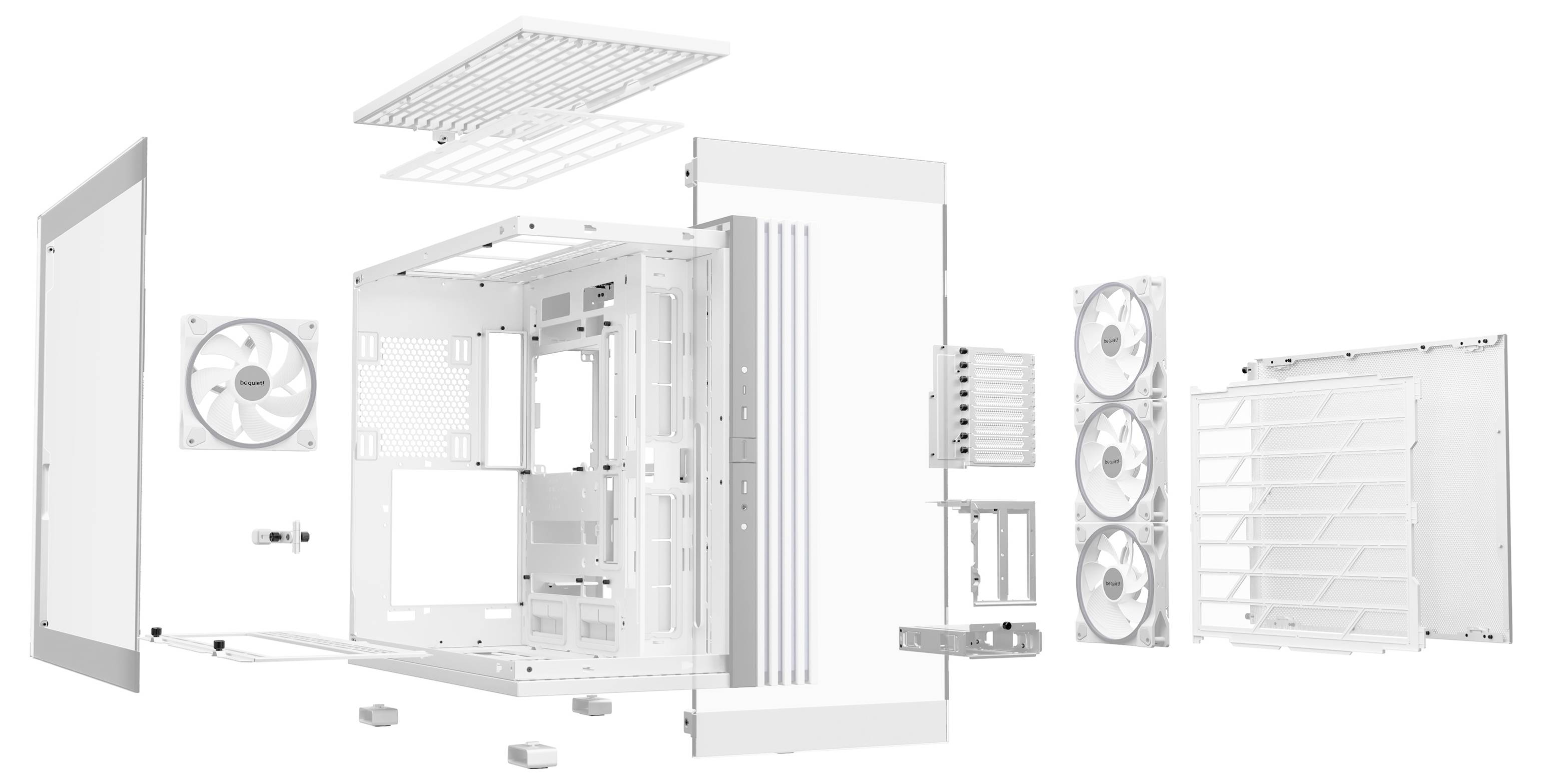 BeQuiet LIGHT BASE 900 DX White Full Tower PC-Gehäuse Weiß