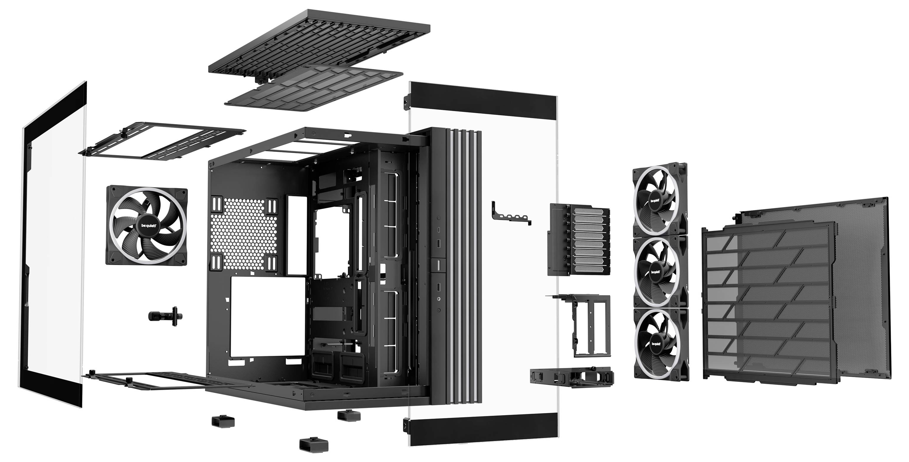 BeQuiet LIGHT BASE 900 FX Black Full Tower PC-Gehäuse Schwarz