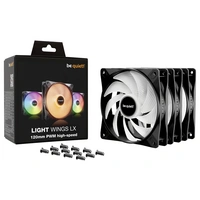 BeQuiet LIGHT WINGS LX 120mm PWM high-speed Triple-Pack PC-Gehäuse-Lüfter Schwarz (B x H x T) 120 x 120 x 25mm inkl BeQuiet LIGHT WINGS LX 120mm PWM high-speed Triple-Pack PC-Gehäuse-Lüfter Schwarz (B x H x T) 120 x 120 x 25mm inkl