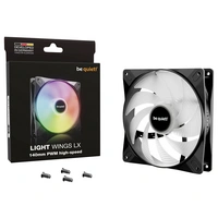 BeQuiet LIGHT WINGS LX 140mm PWM high-speed PC-Gehäuse-Lüfter Schwarz (B x H x T) 140 x 140 x 25mm inkl. LED-Beleuchtung BeQuiet LIGHT WINGS LX 140mm PWM high-speed PC-Gehäuse-Lüfter Schwarz (B x H x T) 140 x 140 x 25mm inkl. LED-Beleuchtung