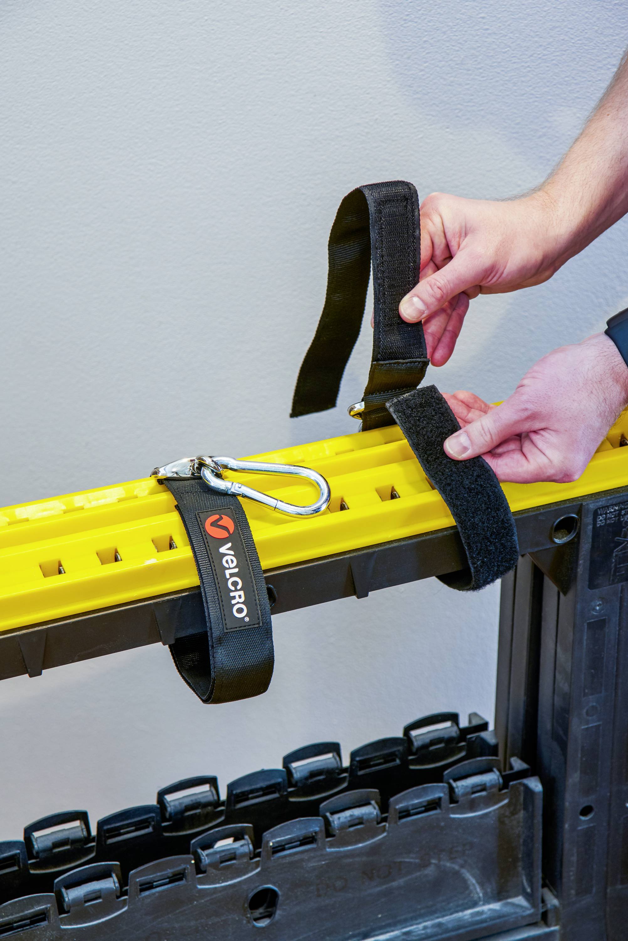 VELCRO® Klett-Gurt mit Gurt extrastark (L x B) 813 mm x 25 mm Schwarz 1 St.