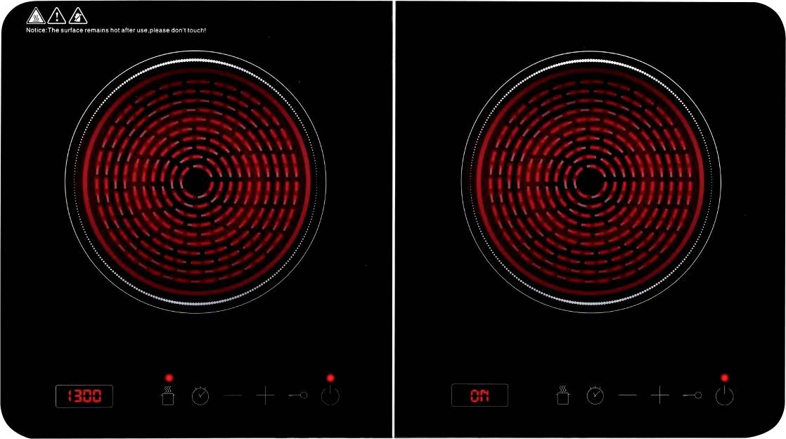 Alpina Switzerland 871125218303 Induktionsplatte Kontrollleuchte, Überhitzungsschutz