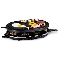 Alpina Switzerland 871125218240 Raclette 8Pfännchen, Antihaftbeschichtung, Kontrollleuchte Schwarz Alpina Switzerland 871125218240 Raclette 8Pfännchen, Antihaftbeschichtung, Kontrollleuchte Schwarz
