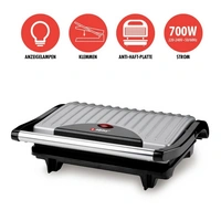 Alpina Switzerland 871125218207 Elektro Kontaktgrill Antihaftbeschichtung, klappbar Schwarz Alpina Switzerland 871125218207 Elektro Kontaktgrill Antihaftbeschichtung, klappbar Schwarz