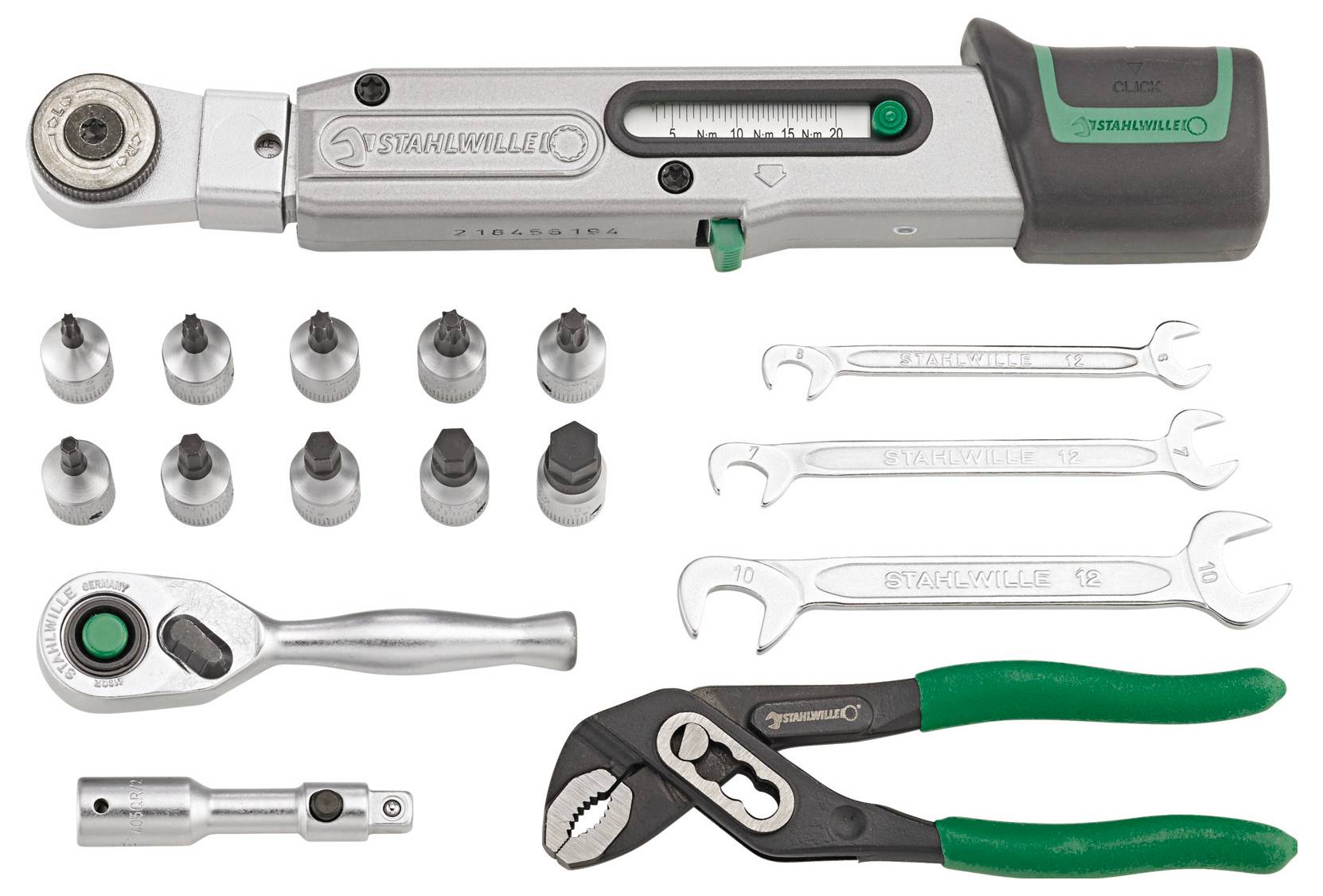 Stahlwille Rad-Set 730/2 Fahrrad Werkzeug mit Satteltasche