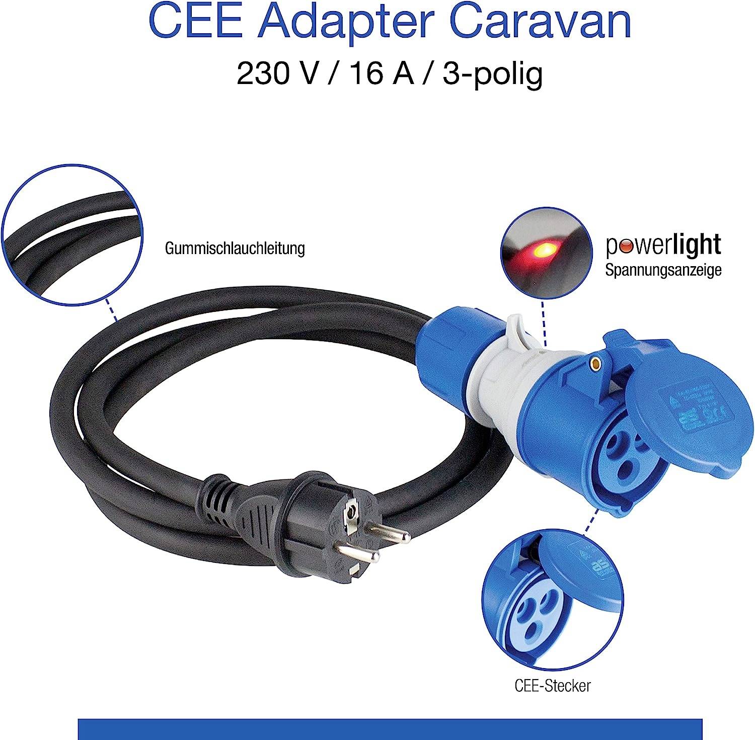 AS Schwabe 19600 Strom Verlängerungskabel