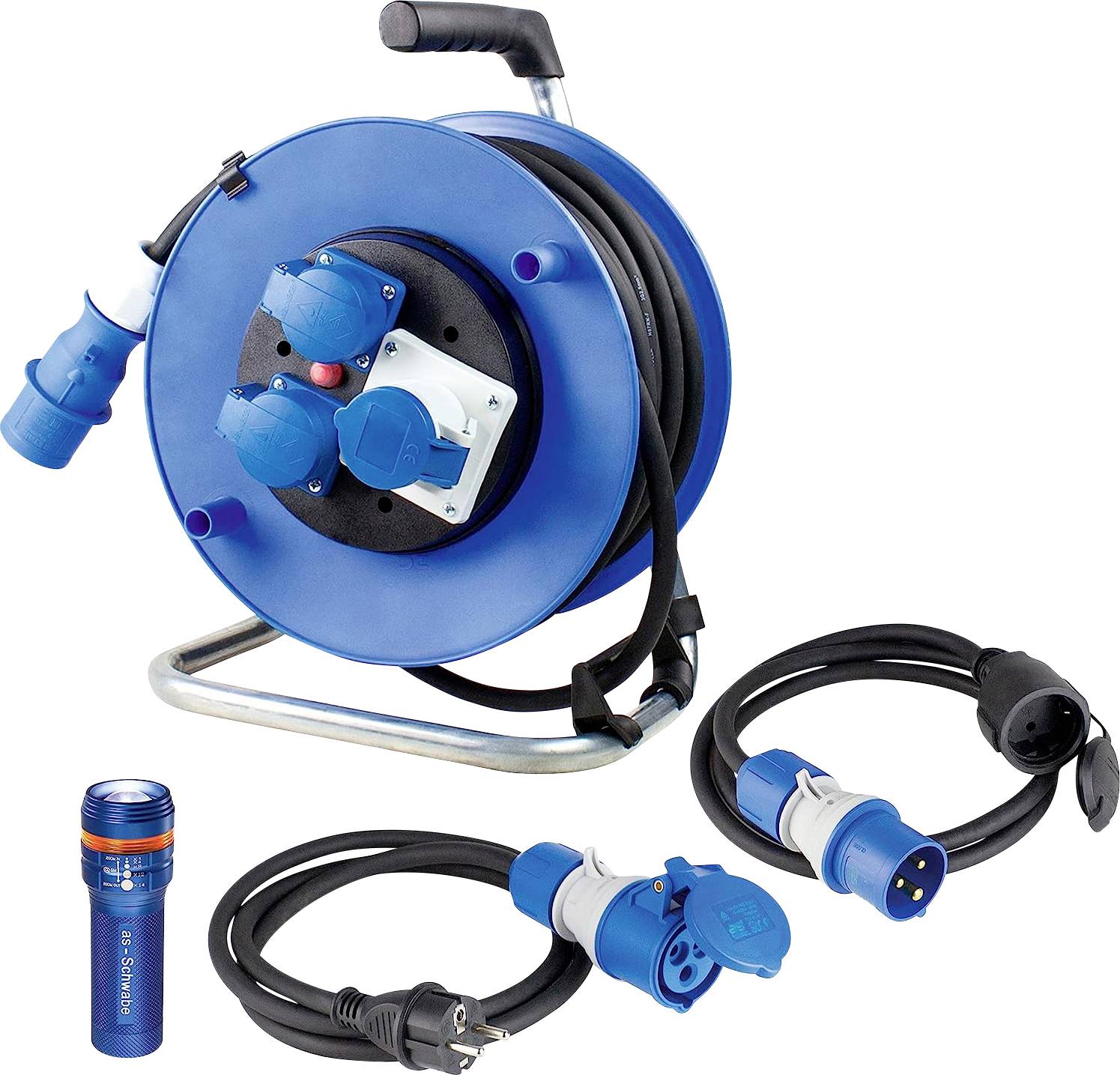 AS Schwabe 19600 Strom Verlängerungskabel