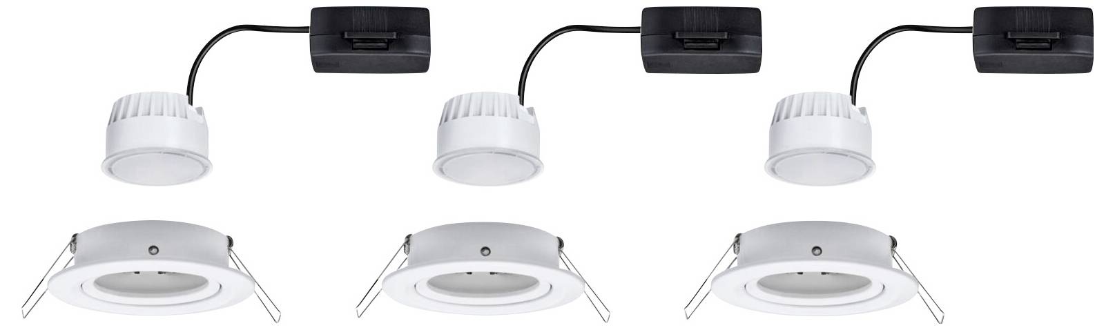 Einbauleuchte 3er Set LED LED 18W Weiß