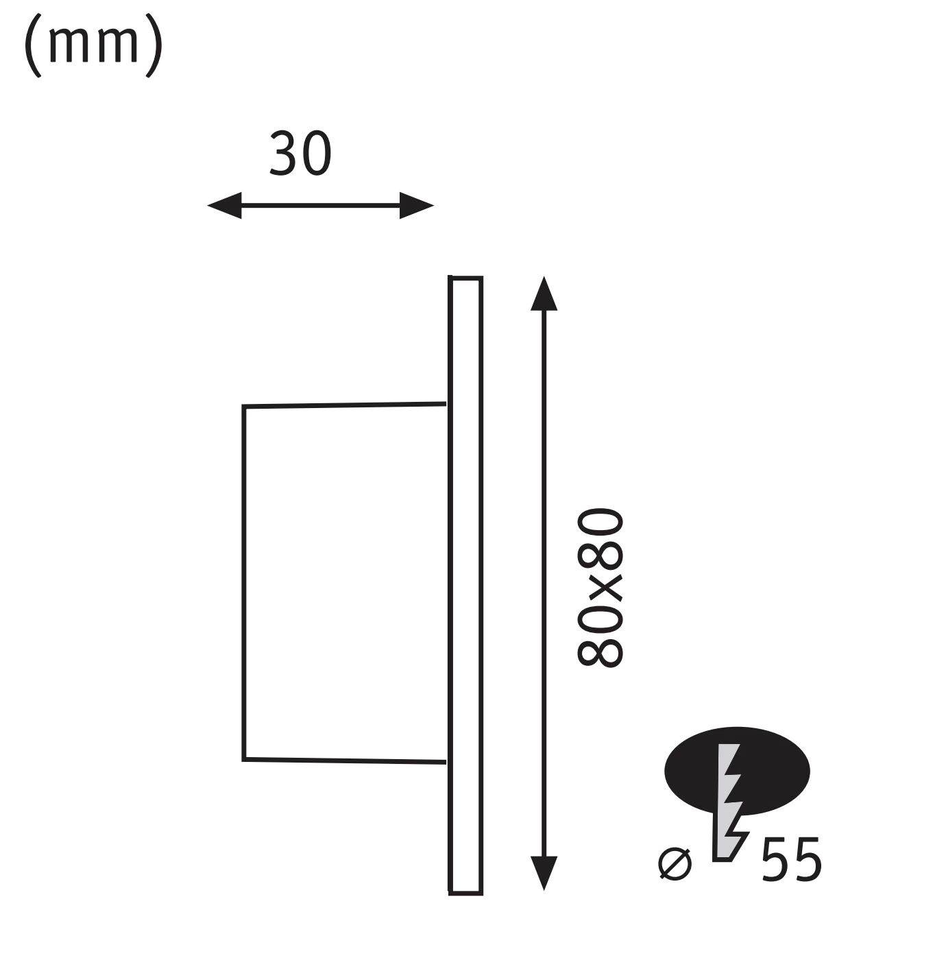 Paulmann 41309 41309 LED-Wandeinbauleuchte 4er Set LED LED Weiß (matt)