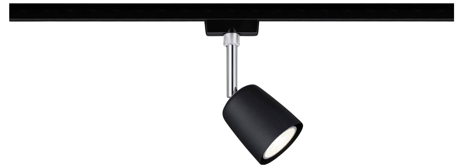 Paulmann 41303 Hochvolt-Schienensystem-Set URail GU10 10W LED Schwarz (matt), Chrom