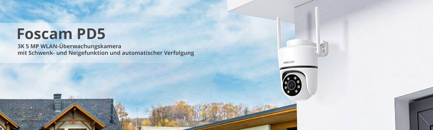 Foscam PD5 PD5 WLAN IP Überwachungskamera 3072 x 1728 Pixel