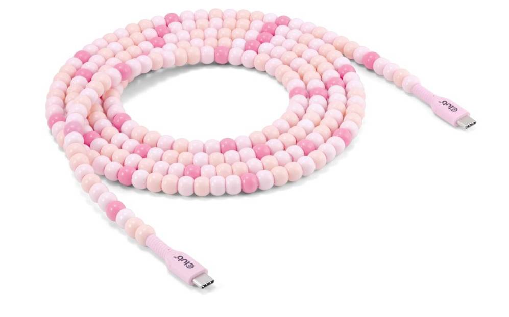 Club3D CAC-3010 USB-C® Adapter [1x USB-C® Stecker - 1x USB-C® Stecker] Pink 2m