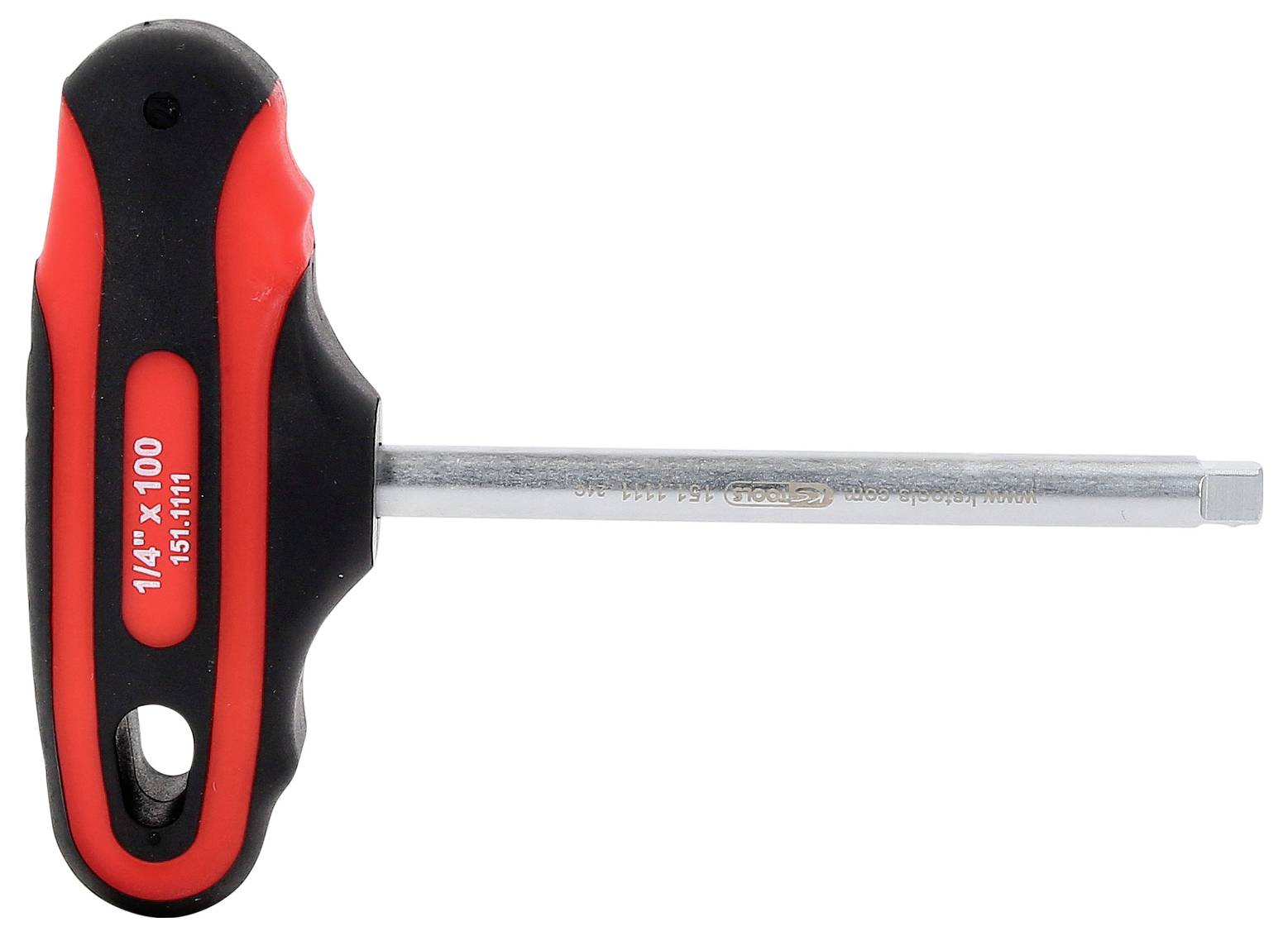 KS Tools 1/4" Vierkant-T-Griff, kurz Vierkant-Schraubendreher