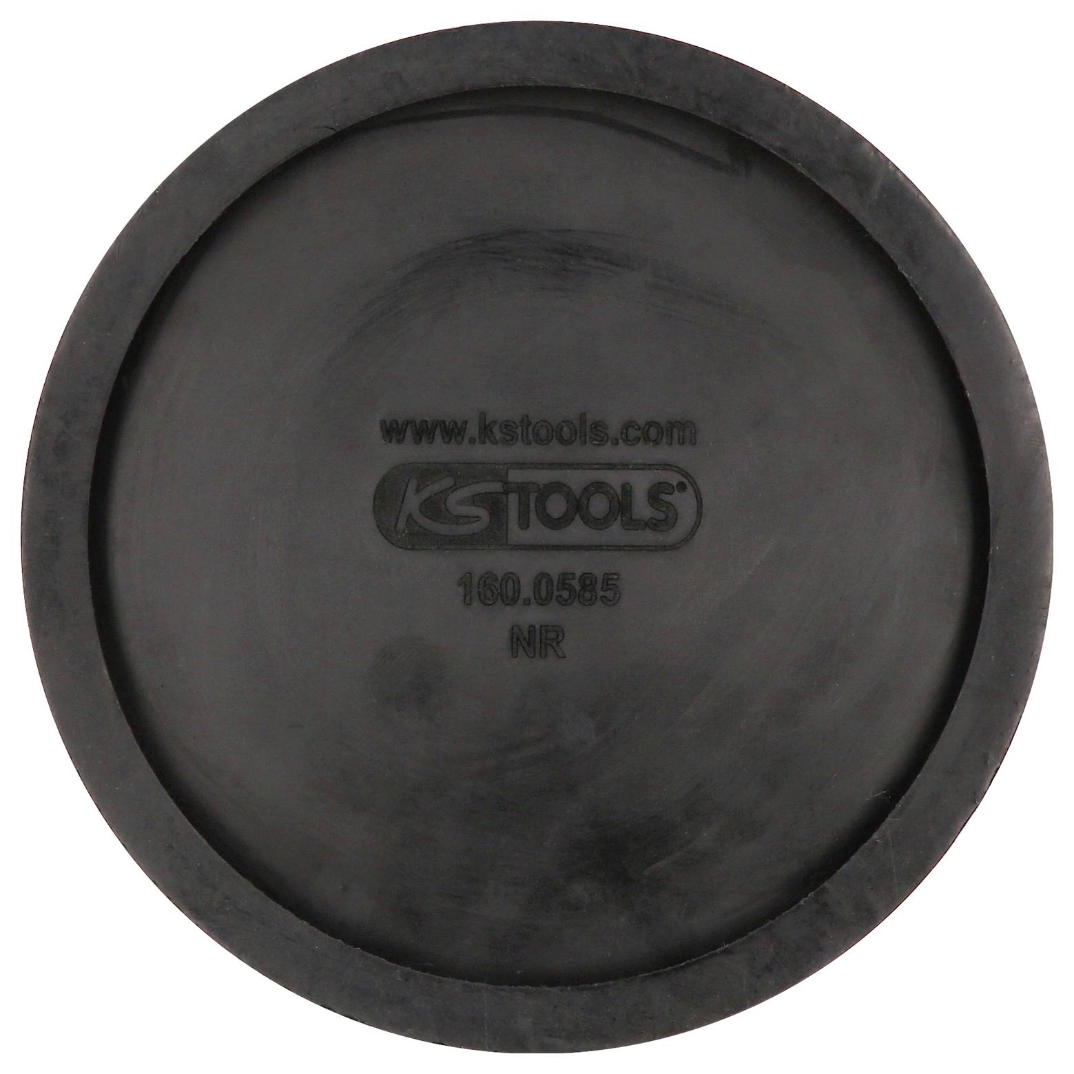 KS Tools Gummischeibe, rund und schwarz, mit Aufschrift inklusive Artikelnummer 160.0555.