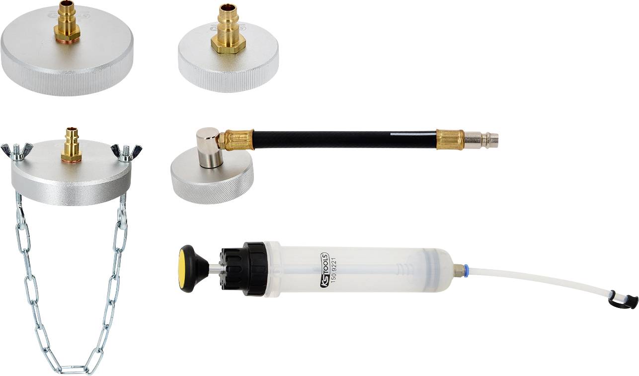 KS Tools 160.0785 Adapter-Satz zur Bremsentlüftung, 5-tlg