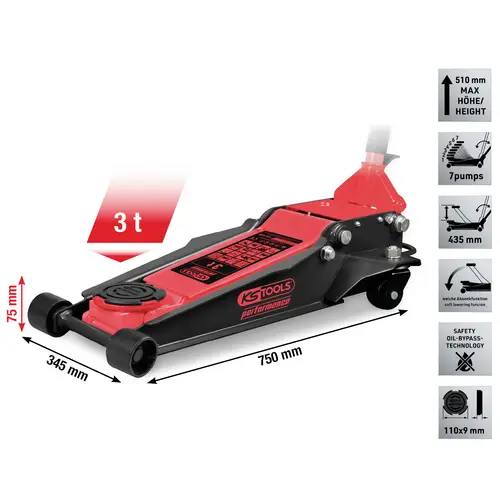 KS Tools Hydraulischer Wagenheber KS Tools Hydraulischer Wagenheber