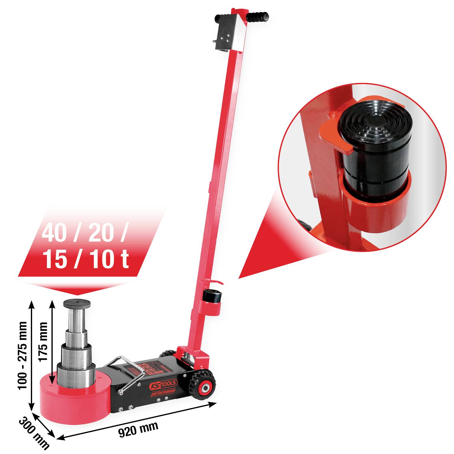 KS Tools Lufthydraulischer Wagenheber