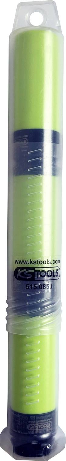 Eine Verpackung mit einem leuchtend grünen Highlighting-Stift. Auf der Verpackung steht 'icetoolz'.