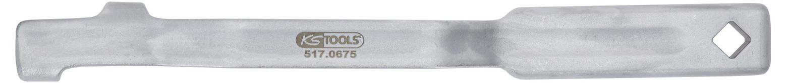 Metallwerkzeug mit einer klingenartigen Form, das in der Mitte ein Logo von 'KS TOOLS' trägt.