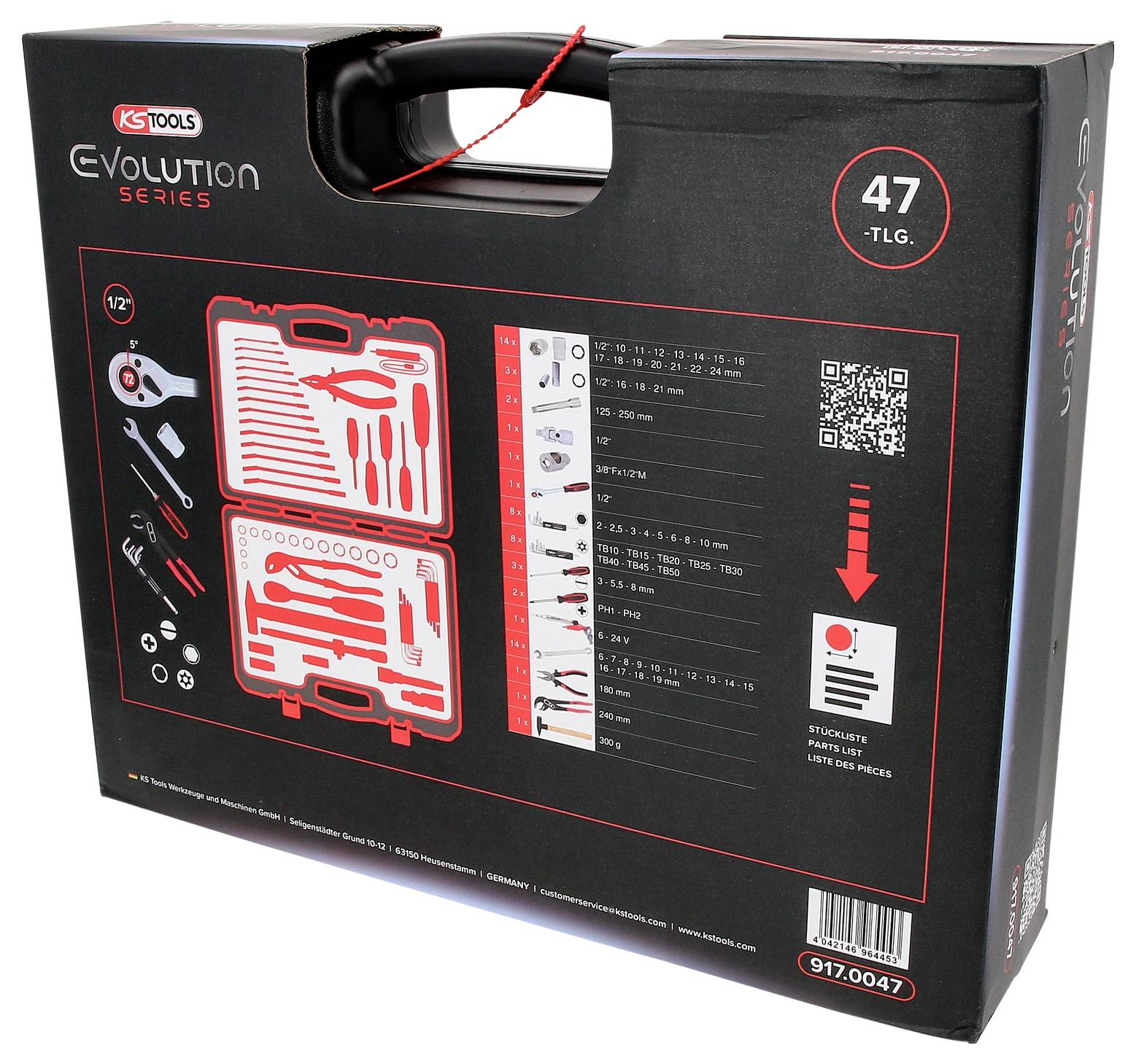 KS Tools 1/2" Universal-Werkzeug-Satz, 47-tlg 917.0047 Werkzeugset