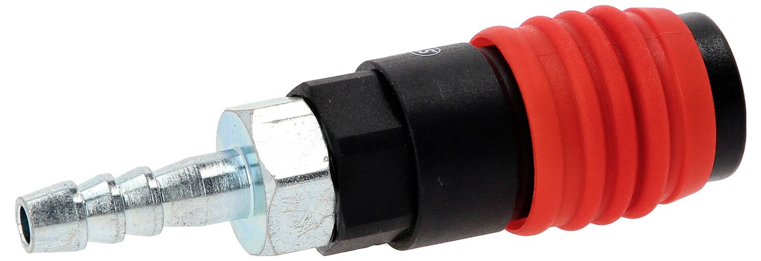 KS Tools 3in1 Universal-Druckluft-Sicherheitskupplung, 9mm mit Schlauchtülle 999.9101