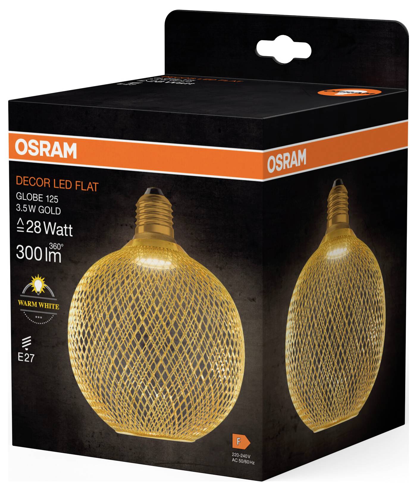 OSRAM HOMELIGHTING 4058075840089 LED EEK F (A - G) E27 Globeform 3.5W = 28W Warmweiß (Ø x L) 125mm x 150mm 1St.