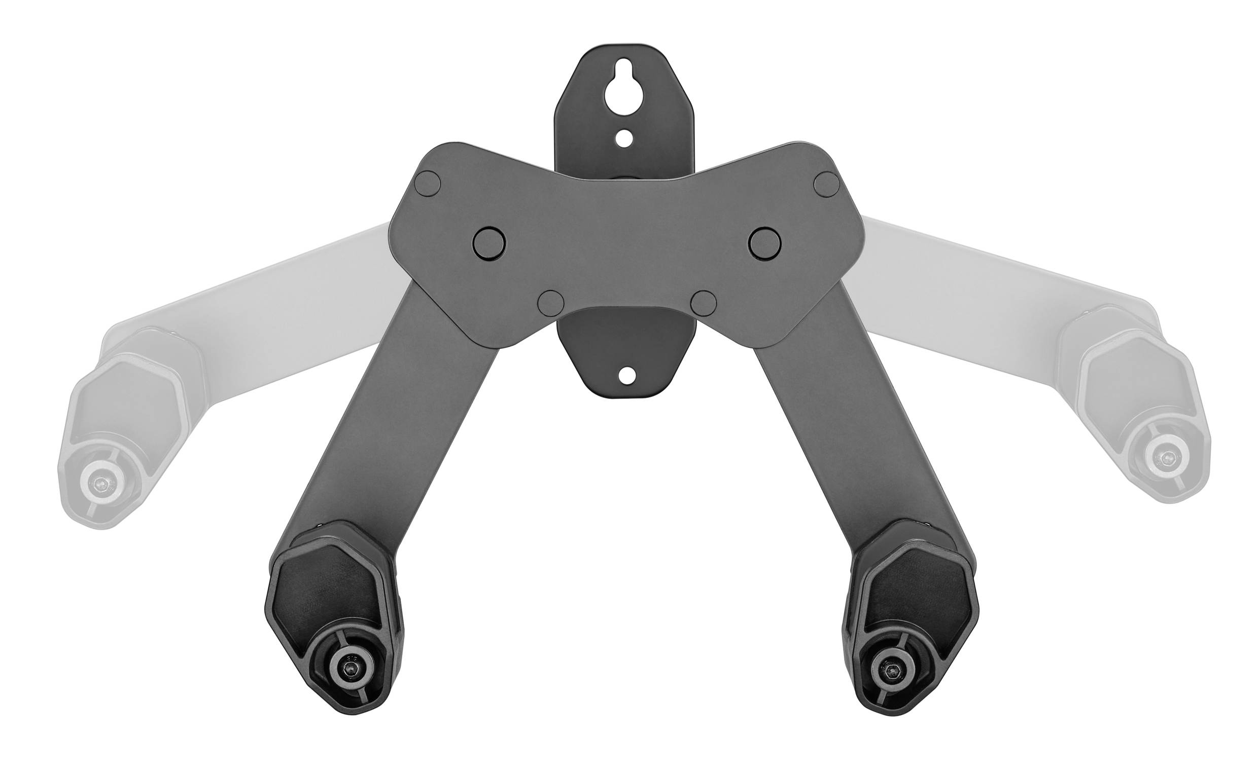 Elevar LBM-05 Fahrradwandhalter Anzahl Einstellplätze=1 Stahl, PVC, Silikon Matt Schwarz