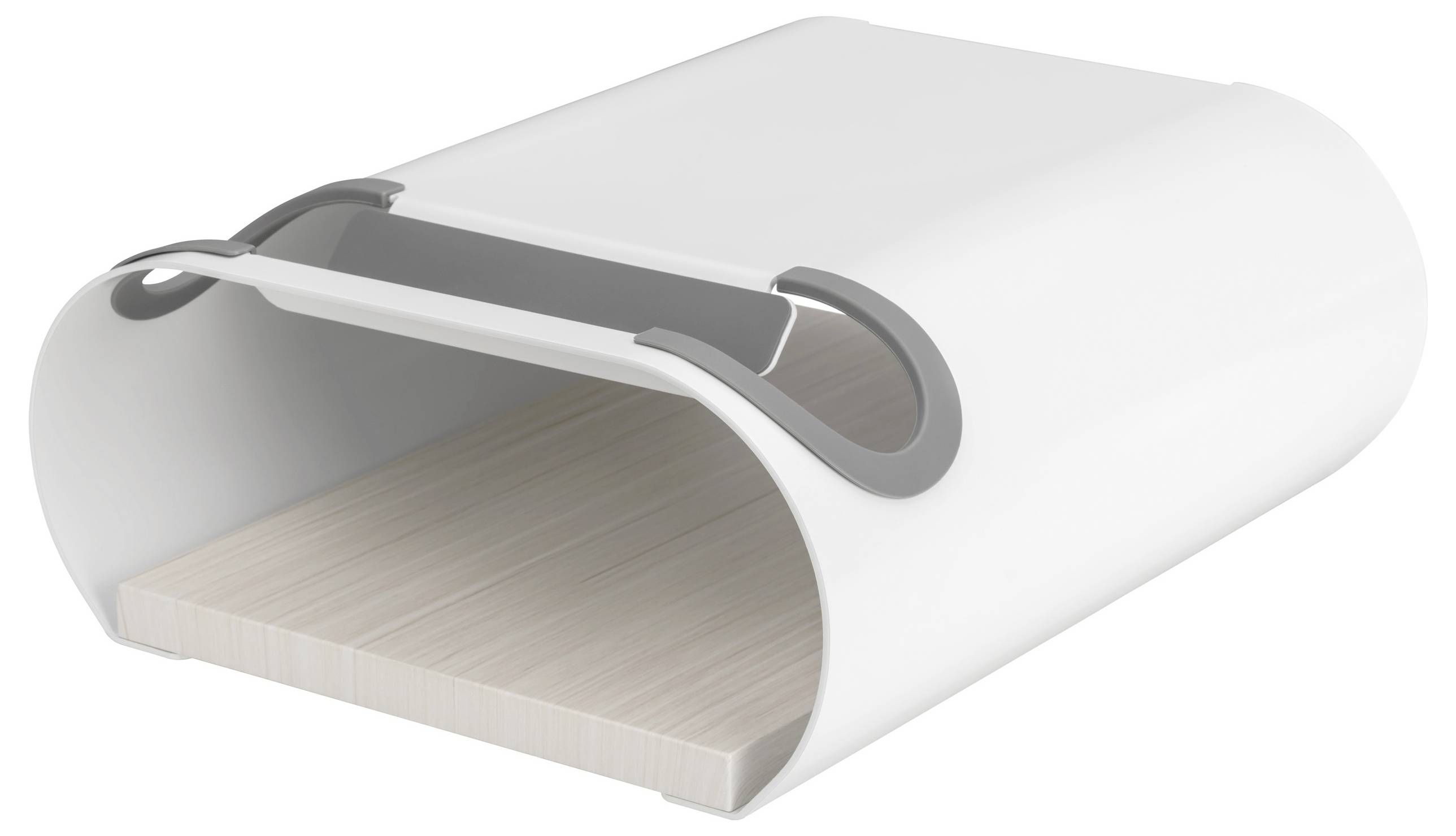 Elevar LBM-01 Fahrradwandhalter Anzahl Einstellplätze=1 Stahl, PVC, Silikon, MDF Weiß, Grau