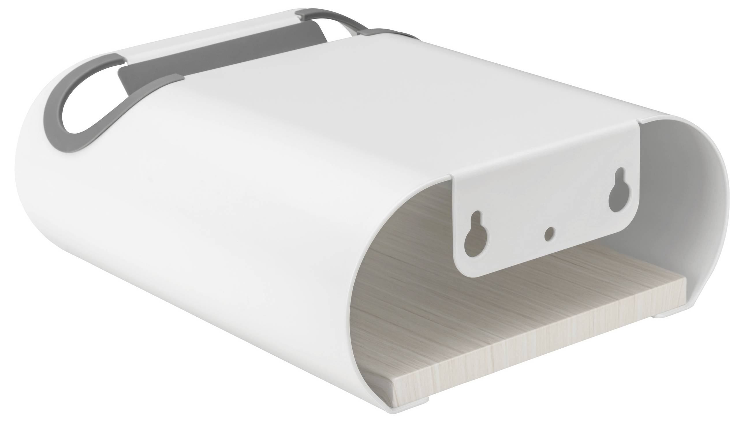 Elevar LBM-01 Fahrradwandhalter Anzahl Einstellplätze=1 Stahl, PVC, Silikon, MDF Weiß, Grau