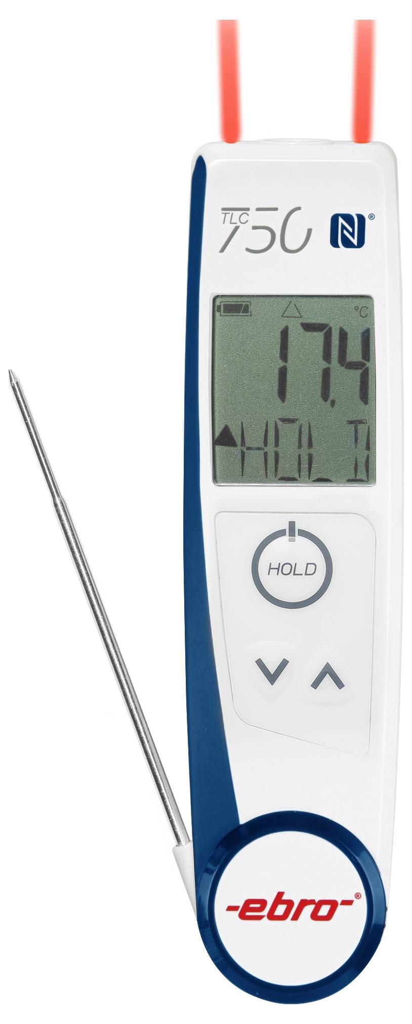 Xylem TLC 750 NFC Infrarothermometer und Einstichthermometer (HACCP) Messbereich Temperatur -50 bis +250°C Fühler-Typ