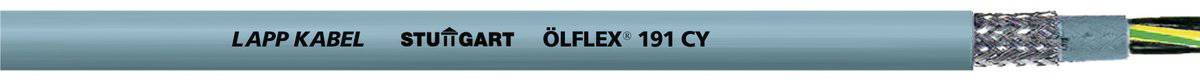 Ein Kabel mit der Aufschrift 'LAPP KABEL STUTTGART ÖLFLEX 191 CY'. Es zeigt den Hersteller und die Produktreihe deutlich.