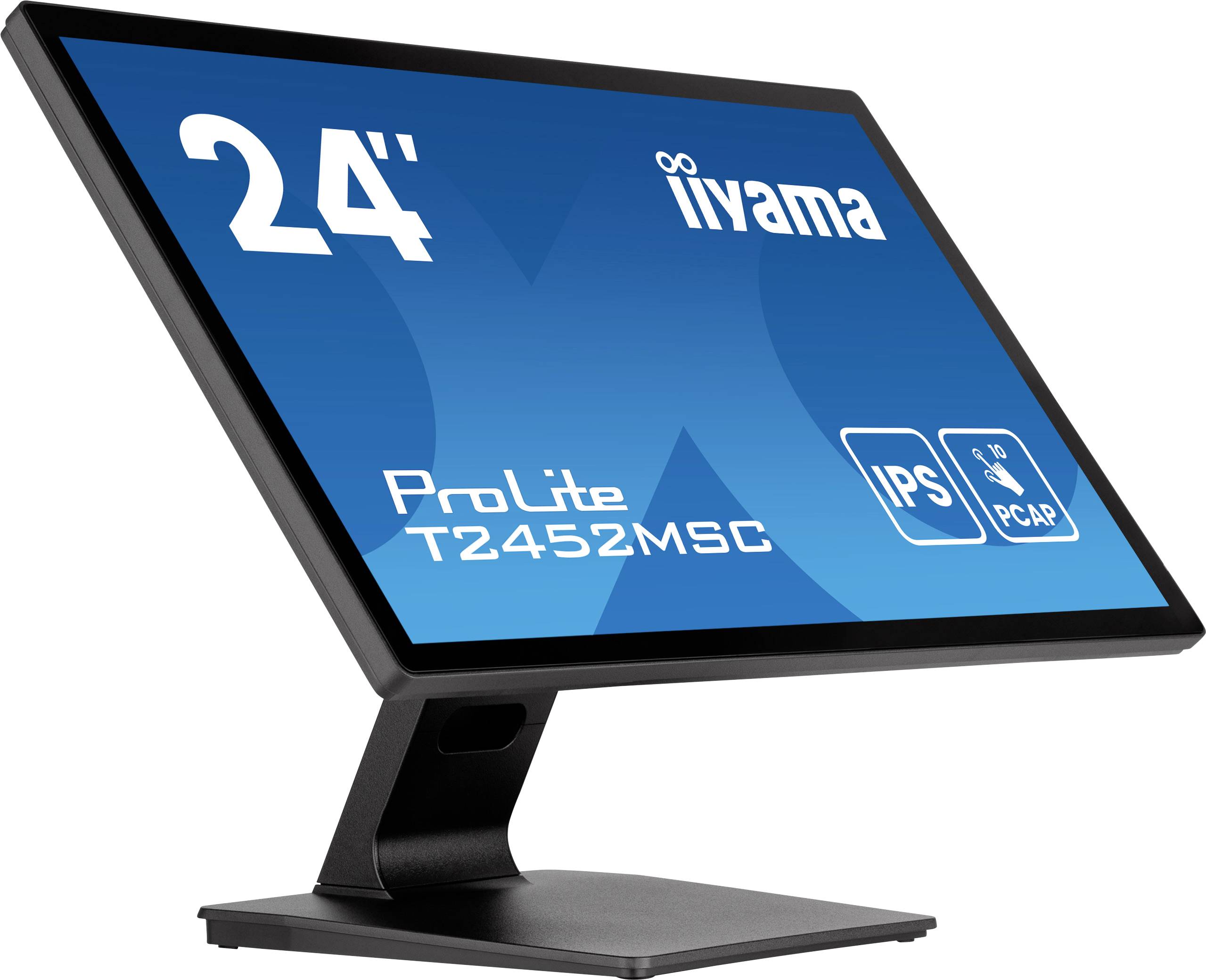 Iiyama ProLite T2452MSC-B1AG Touchscreen-Monitor EEK: E (A - G) 60.5 cm (23.8 Zoll) 1920 x 1080 Pixel 16:9 5 ms HDMI®, DisplayPort, Audio-Line-out