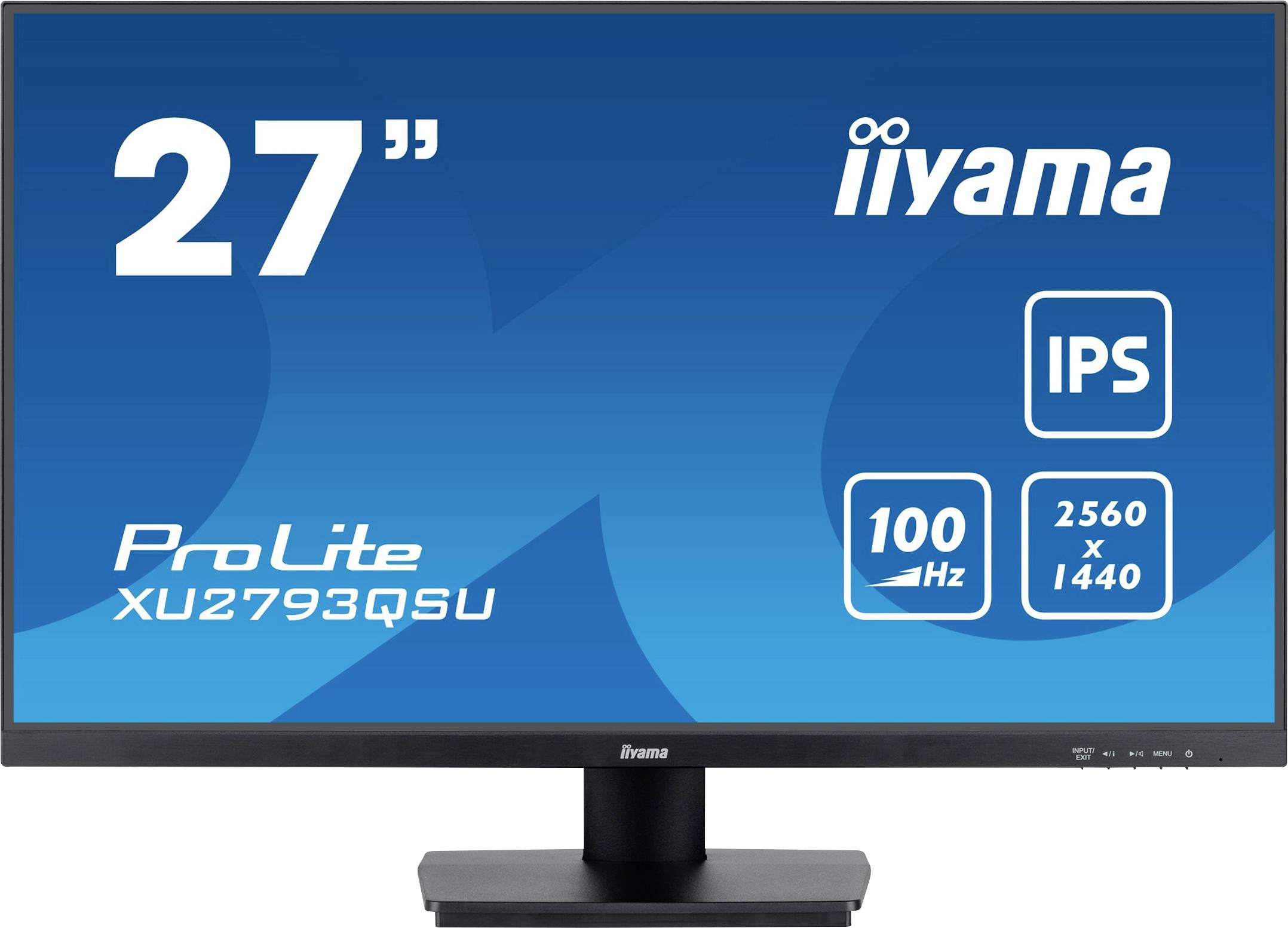 Iiyama ProLite XU2793QSU-B7 LED-Monitor EEK E (A - G) 68.6cm (27 Zoll) 2560 x 1440 Pixel 16:9 1 ms HDMI®, DisplayPort, Kopfhörer