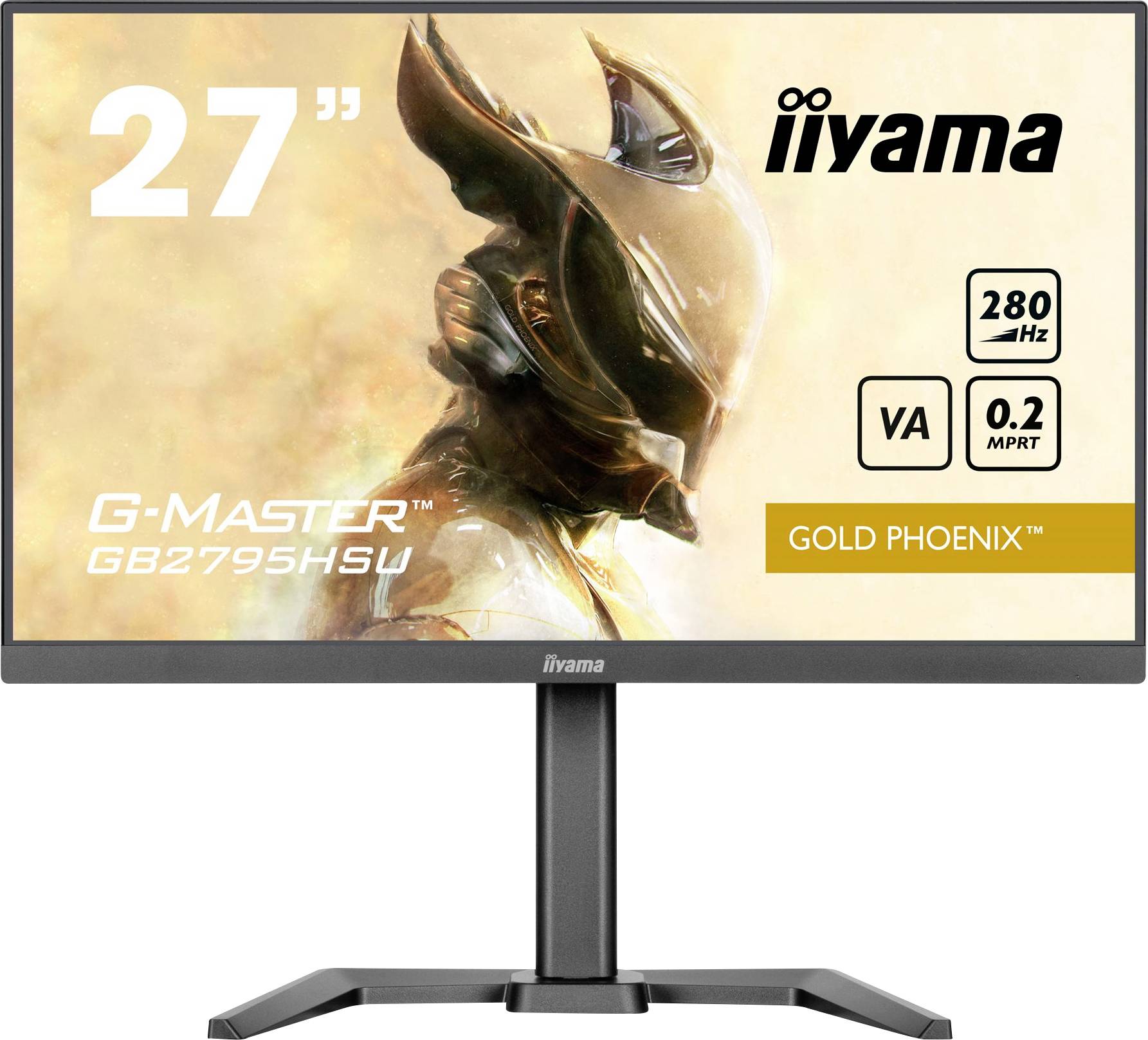 Iiyama G-Master Gold GB2795HSU-B1 Gaming Monitor EEK E (A - G) 68.6cm (27 Zoll) 1920 x 1080 Pixel 16:9 0.2 ms HDMI®, DisplayPort