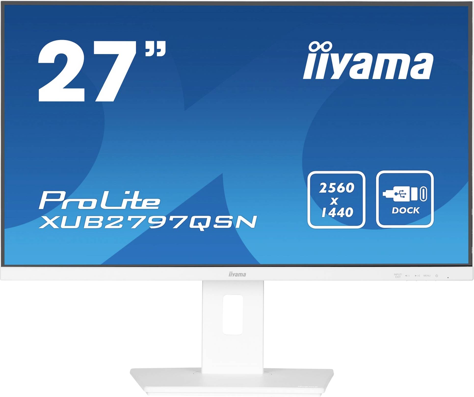 Iiyama ProLite XUB2797QSN-W2 LED-Monitor EEK E (A - G) 68.6cm (27 Zoll) 2560 x 1440 Pixel 16:9 1 ms HDMI®, DisplayPort, Kopfhörer