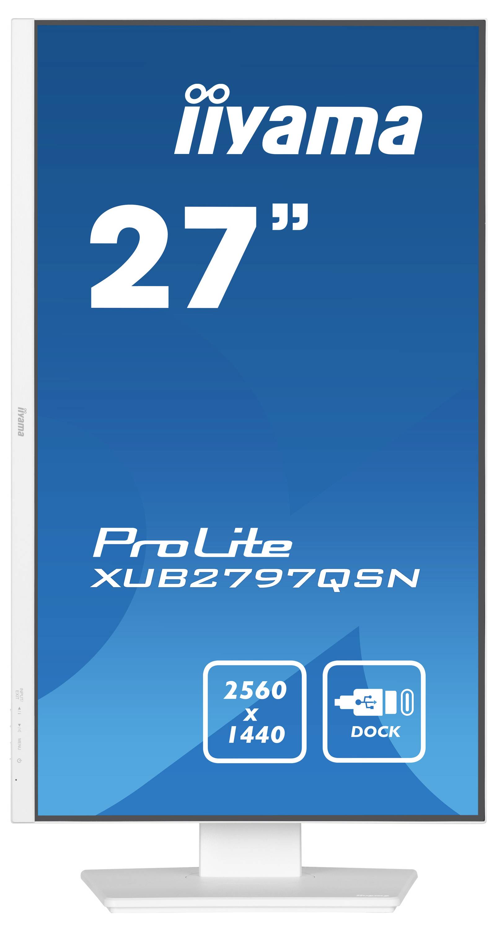 Iiyama ProLite XUB2797QSN-W2 LED-Monitor EEK E (A - G) 68.6cm (27 Zoll) 2560 x 1440 Pixel 16:9 1 ms HDMI®, DisplayPort, Kopfhörer