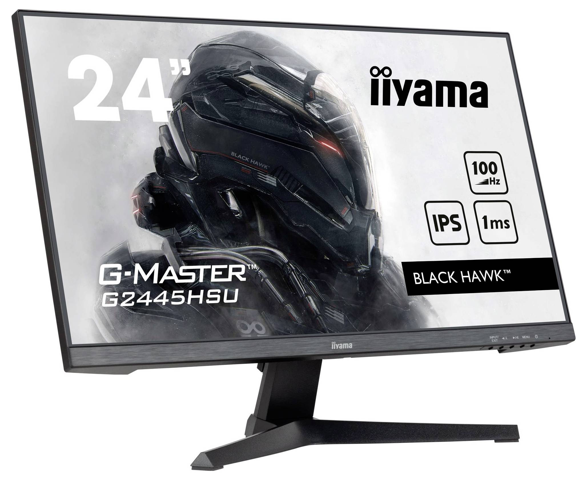 Iiyama G-Master Black Hawk G2445HSU-B2 Gaming Monitor EEK E (A - G) 60.5cm (23.8 Zoll) 1920 x 1080 Pixel 16:9 1 ms HDMI®