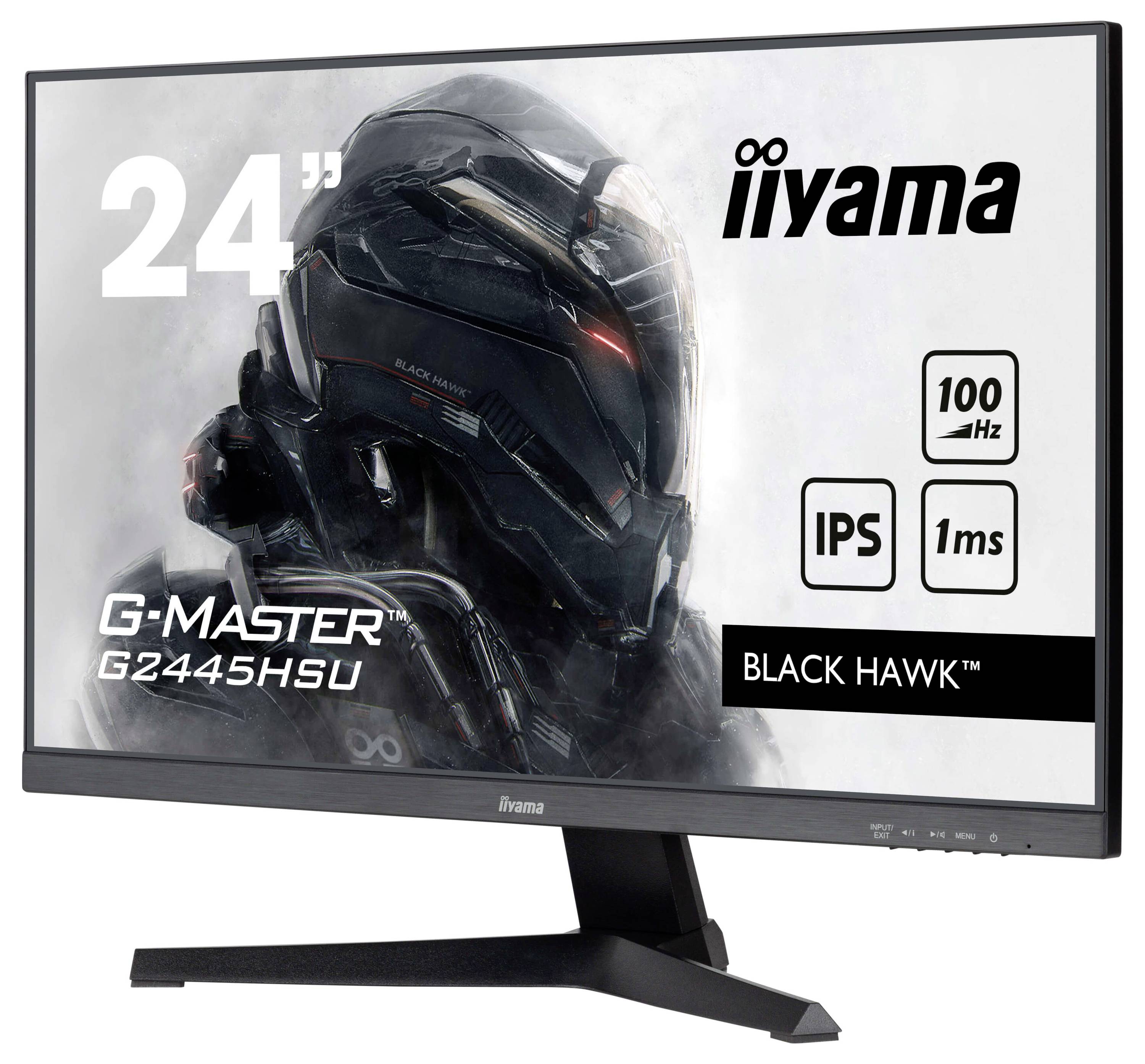 Iiyama G-Master Black Hawk G2445HSU-B2 Gaming Monitor EEK E (A - G) 60.5cm (23.8 Zoll) 1920 x 1080 Pixel 16:9 1 ms HDMI®
