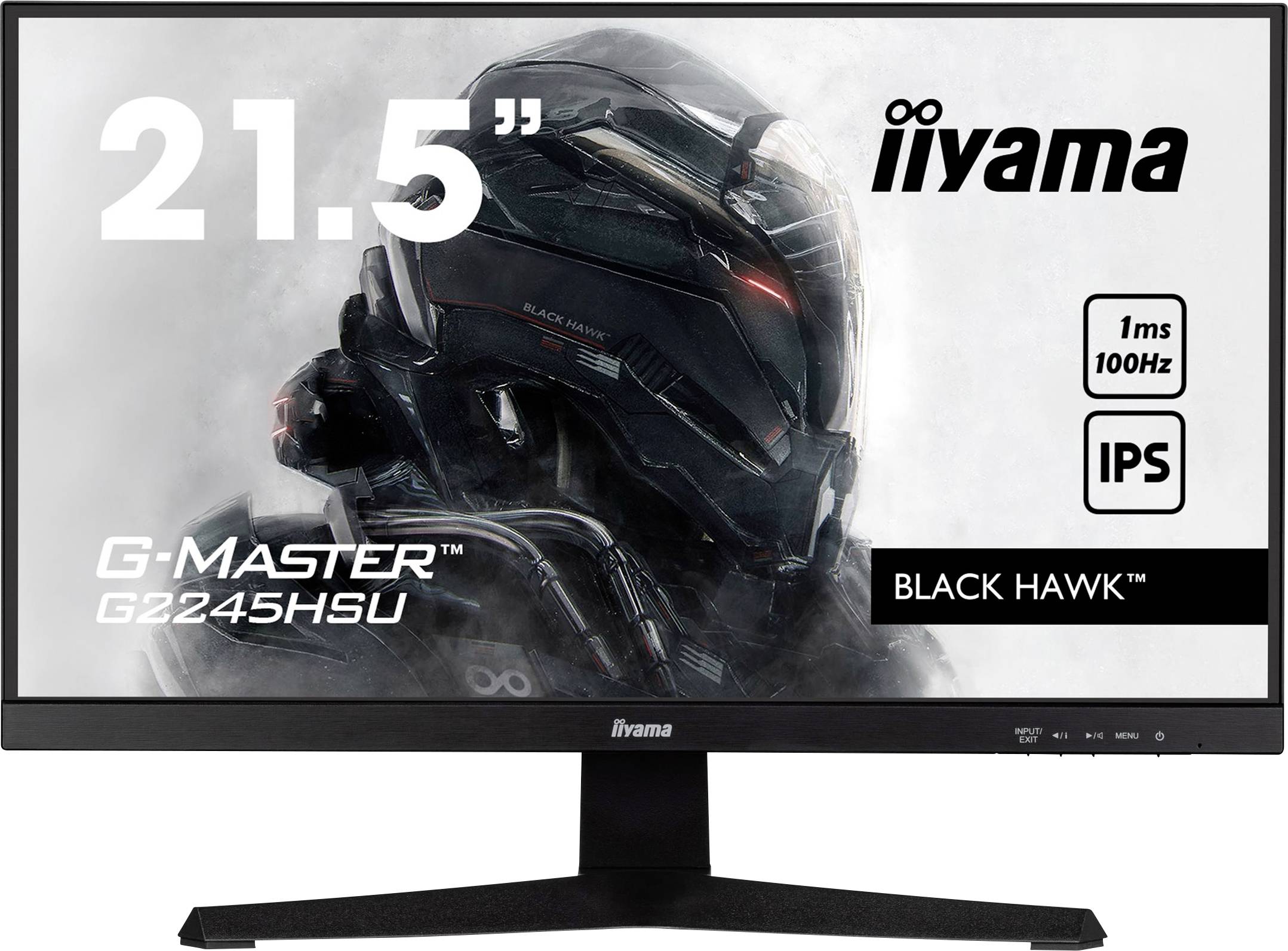 Iiyama G-Master Black Hawk G2245HSU-B2 Gaming Monitor EEK E (A - G) 54.6cm (21.5 Zoll) 1920 x 1080 Pixel 16:9 1 ms HDMI®