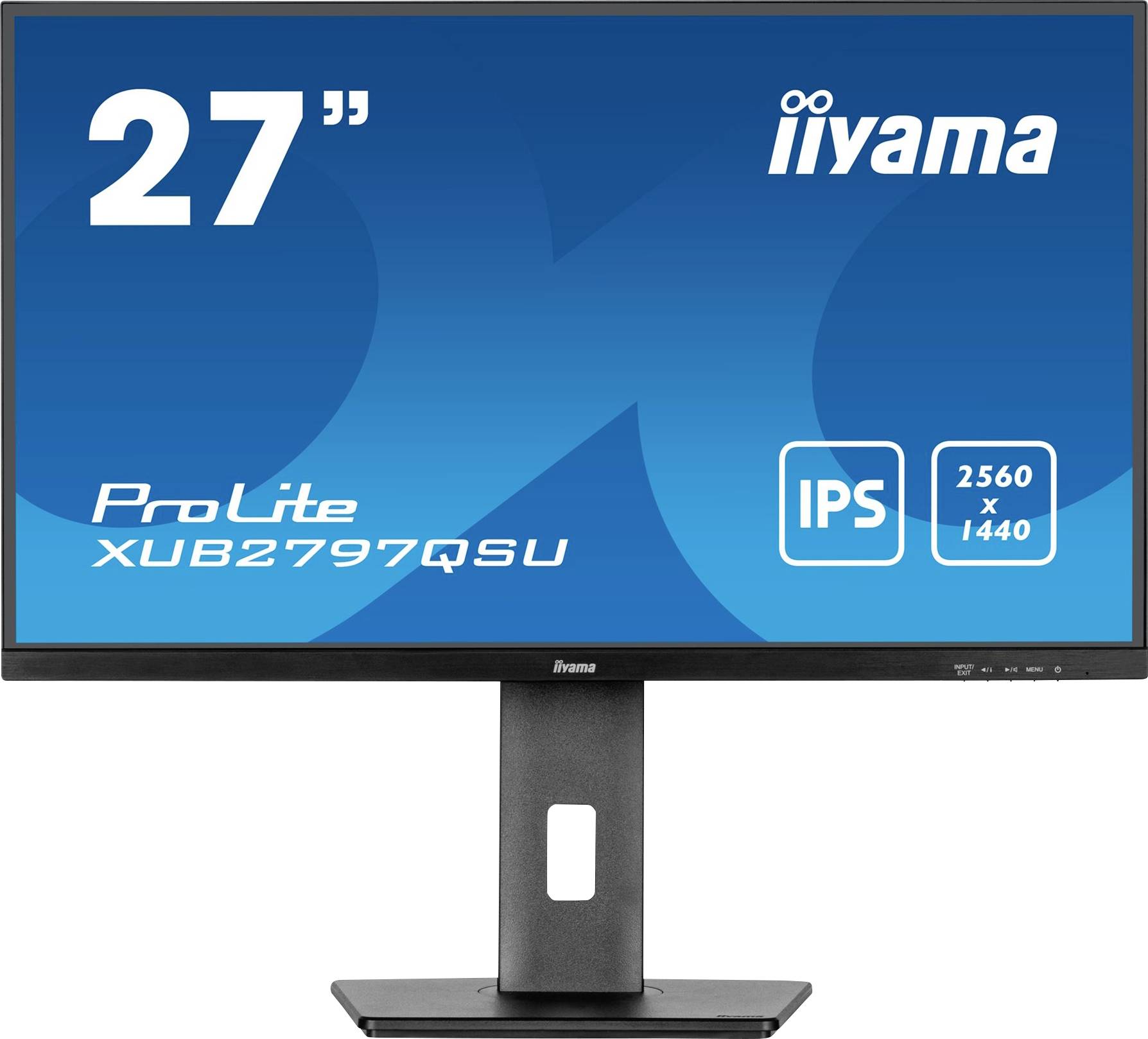Iiyama ProLite XUB2797QSU-B2 LED-Monitor EEK E (A - G) 68.6cm (27 Zoll) 2560 x 1440 Pixel 16:9 1 ms HDMI®, DisplayPort, Kopfhörer